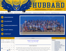 Tablet Screenshot of hubbardisd.net